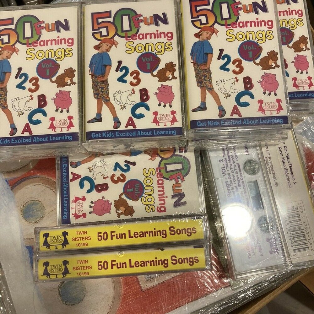 50 Fun Learning Songs: Vol. 1 & 2 Twin Sisters London Bridge,Ten in Bed,Call 911